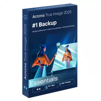 Acronis True Image Essentials licencija įmonei (5 PC/Mac)