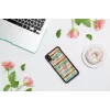 Apsauginis dėklas išmaniajam telefonui iKins iPhone XS Max Pop Mint Black, kietas korpusas su pakeltais kraštais