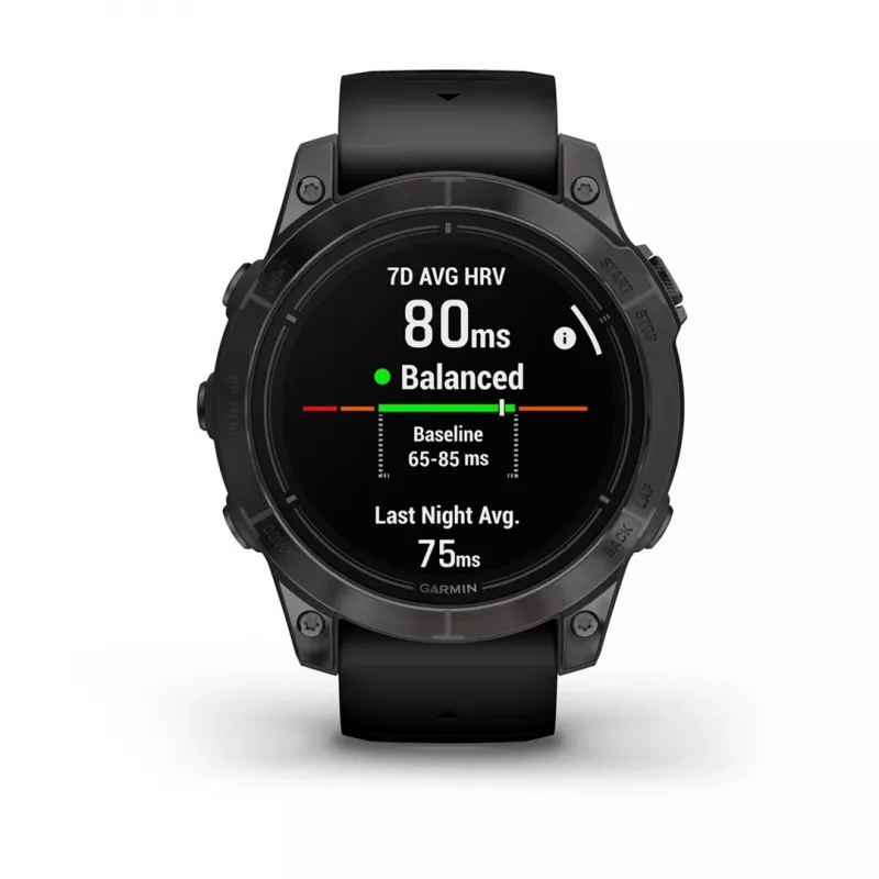 Garmin epix Pro (Gen 2) Sapphire Edition 3,3 cm (1,3 colio) AMOLED 47 mm skaitmeninis 416 x 416 pikselių liečiamasis ekranas juodas su Wi-Fi ir GPS