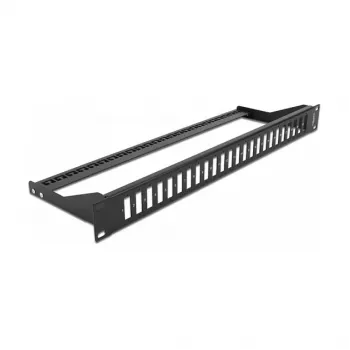 DeLOCK 43406 19 colių šviesolaidžio skydelis, 1U, juodas
