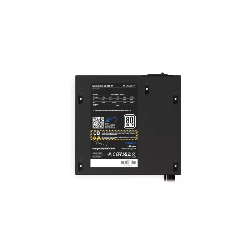 ENDORFY Elementum E5 450W maitinimo blokas 24-pin ATX ATX Juoda