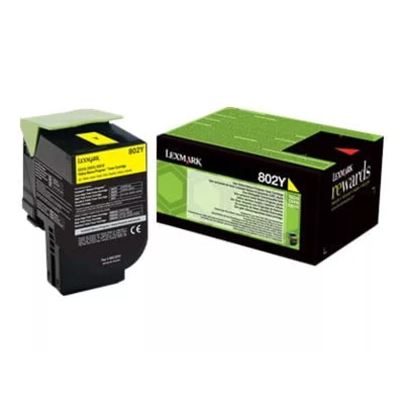 Tonerių kasetė Lexmark 80C20Y0 geltona 3000 puslapių