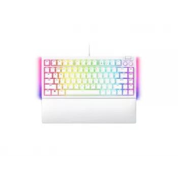 Mechaninė žaidimų klaviatūra Razer BlackWidow V4 75% USB QWERTY JAV anglų balta