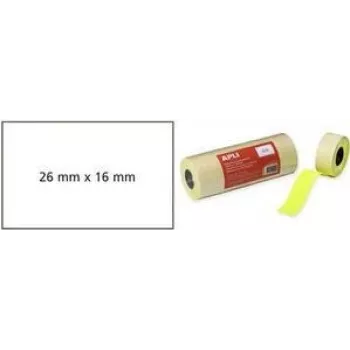 Kainų etiketės agipa 151992 baltos nuolatinės 26 x 16 mm kainoms žymėti