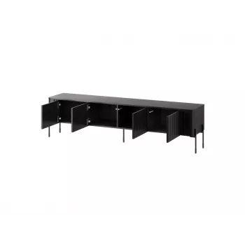TV spintelė cama meble VERA 190x40x50 cm matinė juoda