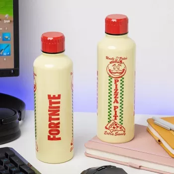 Sportinis vandens butelis Paladone Fortnite Metal PP14736FO 500 ml, metalo apdaila, užsukamas dangtelis
