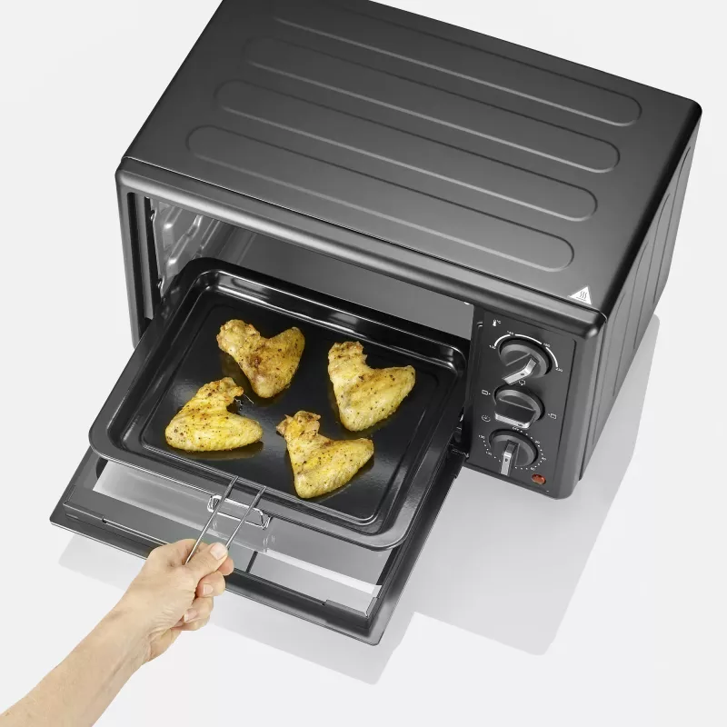 Elektrinė mini orkaitė SEVERIN TO 2078 – 20 l, 1600 W, juoda, laisvai pastatoma