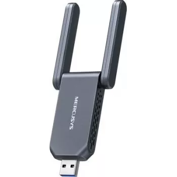 Belaidis USB adapteris MERCUSYS MA37BEH – didelio stiprinimo Wi‑Fi 7 (BE6500) USB-C/USB-A