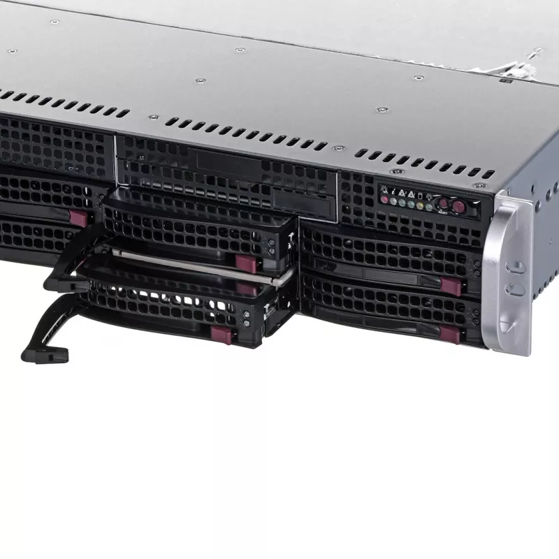 Serverinis korpusas Supermicro 825TQC-R802LPB Juodas