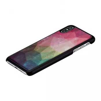 Apsauginis dėklas iKins iPhone XS Max – vandens gėlės raštas, juodas