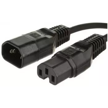 Microconnect PE011410 maitinimo laidas juodas 1 m C14 jungtis C15 jungtis