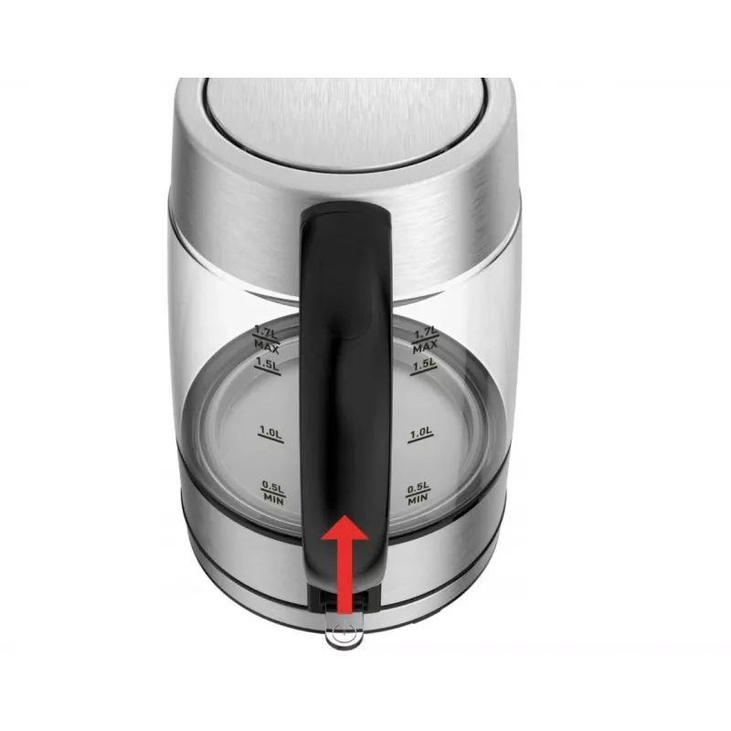 Tefal KI772D elektrinis virdulys 1,7 L 2400 W Nerūdijantis plienas, permatomas