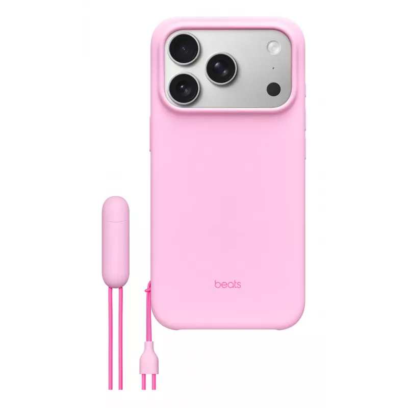 Dėklas su kojelėmis Beats iPhone 17 Pro MagSafe Kamera Valdymas Rožinis