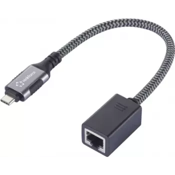 Renkforce USB-C į Gigabit Ethernet Mini Adapter, juodas, tinklo adapteris USB-A USB 3.2 (RF-6410612)