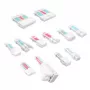 Prailginimo / adapterio rinkinys Kolink Core Pro 12V-2x6 Type 2 pintas prailginimas — Brilliant White/Neon Blue/Pure