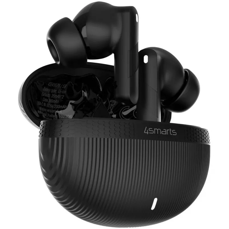 Ausinės 4smarts SkyBuds Pro ANC True Wireless Stereo Bluetooth Juodos