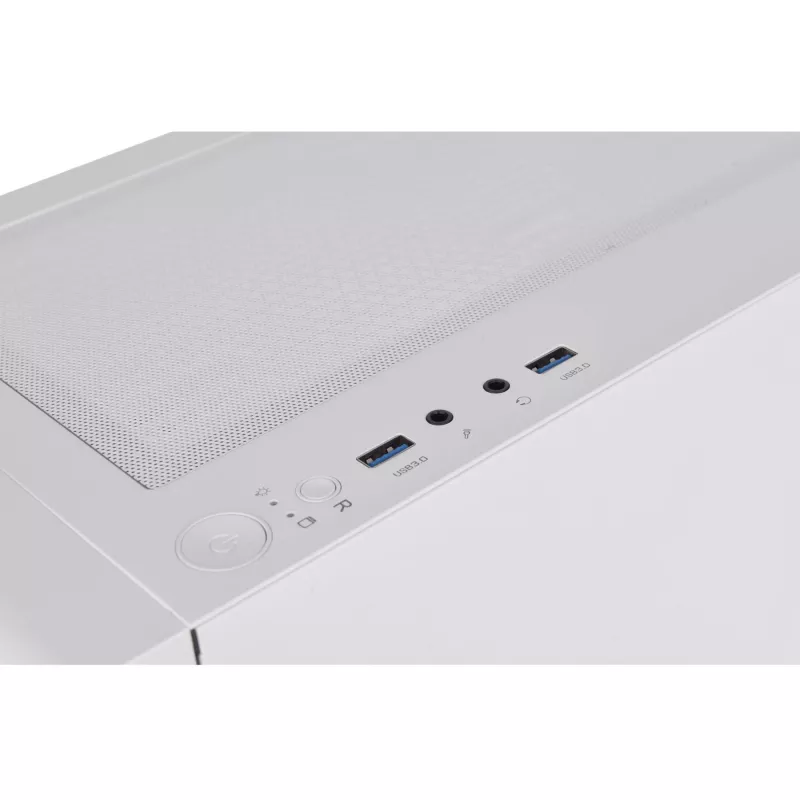 Thermaltake S200 TG Tempered Glass ARGB Snow Edition vidutinis bokštinis kompiuterio korpusas