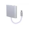 USB grafikos adapteris GEMBIRD A-CM-HDMIF-02-SV, HDMI išvestis, iki 3840×2160, sidabrinis, 58.5×51×11.6 mm