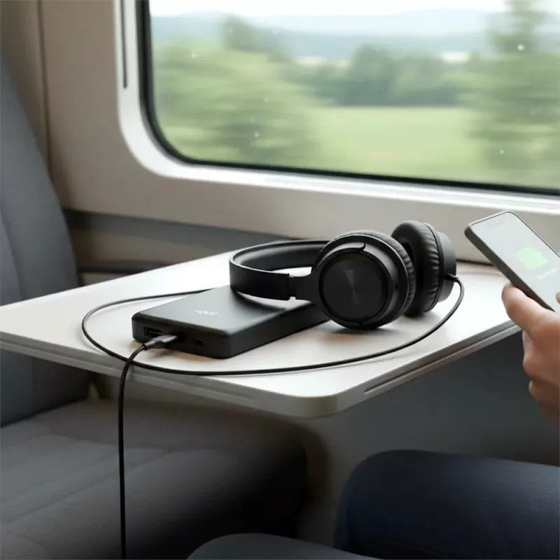 Nešiojamas powerbank'as everActive EB-11QB 10 000 mAh, 2× USB-C 20W (QC4.0)