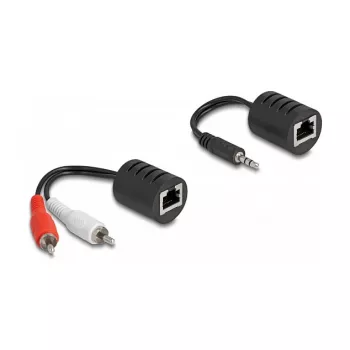 DeLOCK 87859 garso kabelis RJ-45 RCA 3,5 mm juoda raudona balta