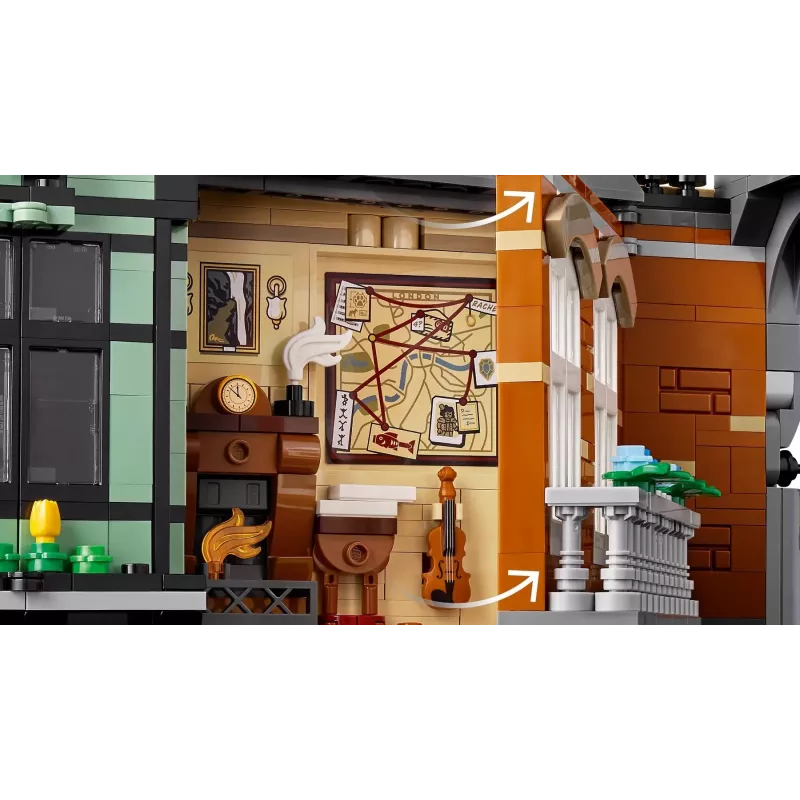LEGO ICONS 10351 Šerlokas Holmsas: Knygų niša