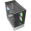 Sharkoon MK7 ARGB mATX korpusas su 2x stiklo panelėmis