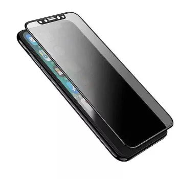 Tempered Glass Screen Protector Devia Real Series, iPhone XS Max, 3D Full Screen, juodas