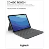Dėklas su klaviatūra Logitech Combo Touch US iPad Pro 11 1,2,3 gen pilka