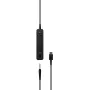 Ausinės EPOS ADAPT 165 USB-C II laidinės, lankeliu, biurui/skambučių centrui, USB Type-C, juodos