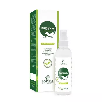 POKUSA GreenLine BugSpray – purškiklis šunims nuo vabzdžių pasivaikščiojimams – 150 ml