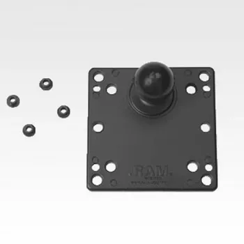 RAM Mounts VESA plokštė su rutuliu 100x100 mm juoda 121 mm