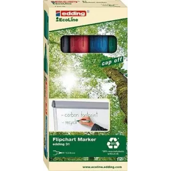 Permanentinis žymeklis plonu antgaliu Edding 31 EcoLine Multicolor