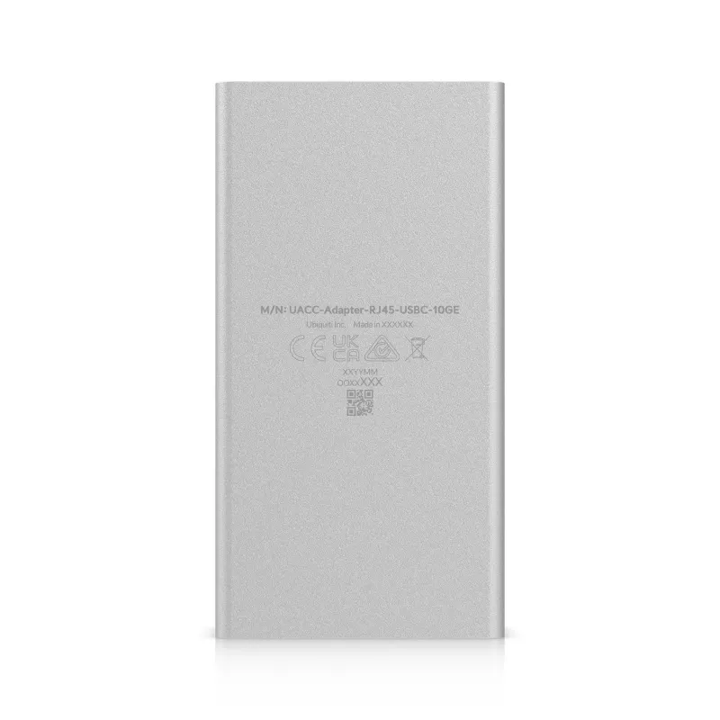 Ethernet adapteris UBIQUITI UACC-Adapter-RJ45-USBC-10GE, USB‑C į RJ45, 10 Gbps, juodas/pilkas