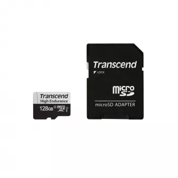 „Transcend“ 128GB MicroSDXC UHS-I 350V didelės ištvermės atminties kortelė