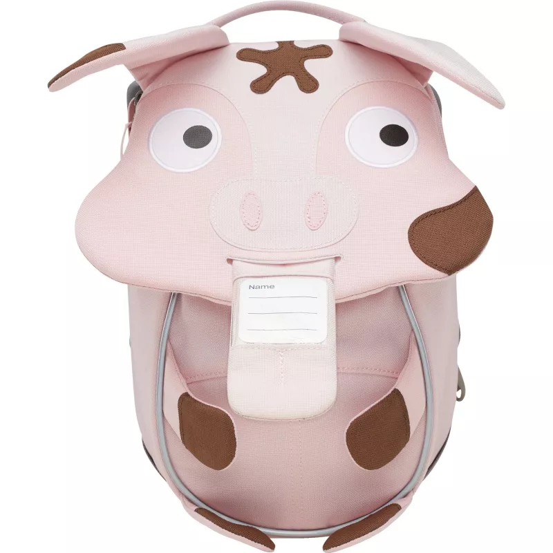 Vaikiška kuprinė Affenzahn Little Friend Tonie Pig rožinė/ruda – mažas vaikų dieninis krepšys