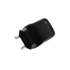 NATEC Ribera GaN NUC-2141 sieninis įkroviklis, 30W, USB-C PD 3.0 + USB-A QC 3.0, 110–240V, juodas