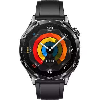 Huawei WATCH GT 5 46mm Vili-B19F | Išmanusis laikrodis | Integruotas GPS | AMOLED ekranas 1,43 colio | Juoda