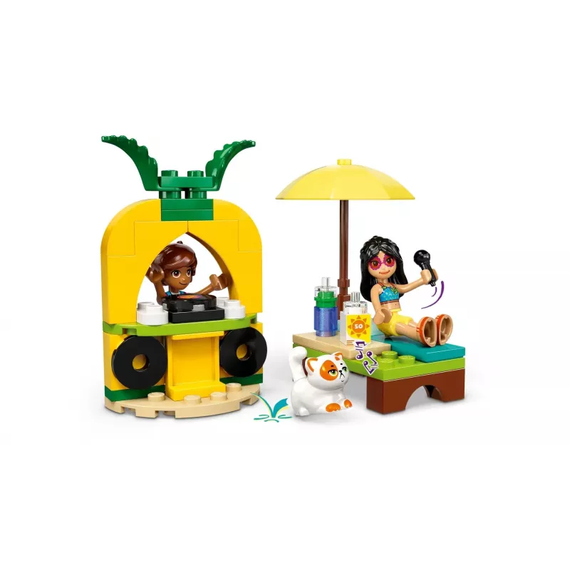 Konstruktorius LEGO Friends 42658 Baseinas su vienaragiu ir flamingo, personažai ir aksesuarai