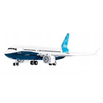 Konstruktorius Cobi Boeing 737-8 – 340 detalių, rekomenduojamas amžius 7+, mėlynas ir baltas