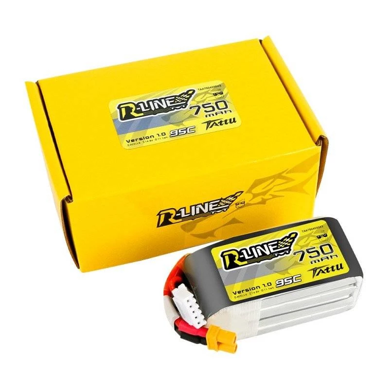 Tattu R-Line 750mAh 14.8V 95C 4S1P JST-XHR akumuliatorius