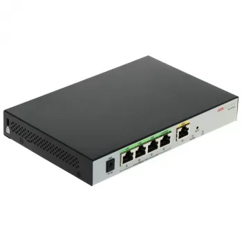 Hikvision DS-3WG105GP-SI laidinis maršrutizatorius Fast Ethernet, Gigabit Ethernet, juodas, pilkas