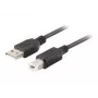 USB-A į USB-B laidas LANBERG CA-USBA-15CU-0018-BK, 1,8 m, juodas