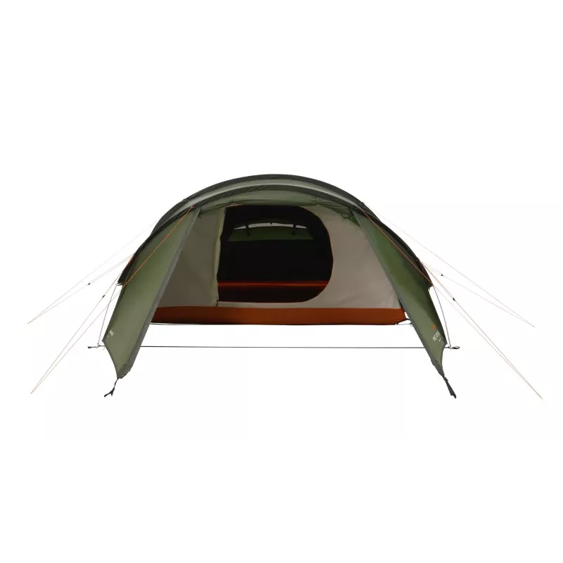 Tunelinė palapinė Easy Camp Pasvik 4 – 4 vietų, kietas rėmas, 3 m vandens stulpelio stogas, aliumininiai stulpai, tamsiai žalia, 2350×4050×1200 mm