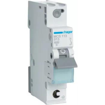 Automatinis jungiklis Hager MCS113, 13 A, C charakteristika, 1 modulis