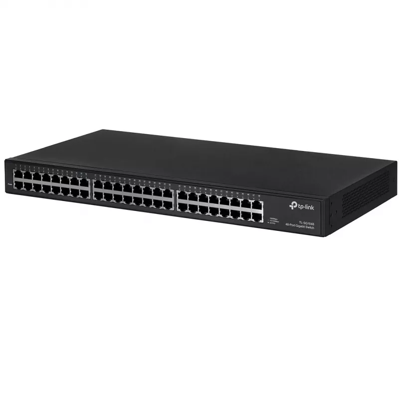 TP-Link TL-SG1048 Nevaldomas Gigabit Ethernet (10/100/1000) 1U Juodas