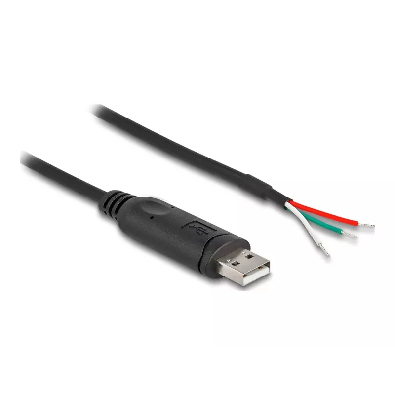 DeLOCK adapterinis kabelis USB 2.0 Type-A prie RS-485 2 m juodas