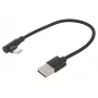 USB 2.0 laidinis kabelis USB-A (kampinis) į USB-C, 0,2 m, GEMBIRD CC-USB2-AMCML-0.2M