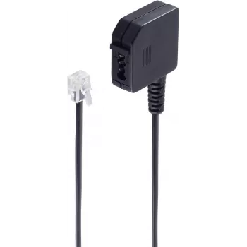 Telefono laidas ShiverPeaks BS71040 0,2 m Juodas