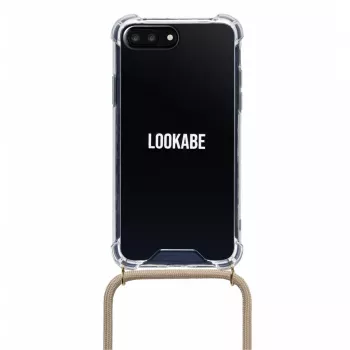 Dėklas ant kaklo Lookabe loo007 auksinė nude, skirta iPhone 7/8 Plus