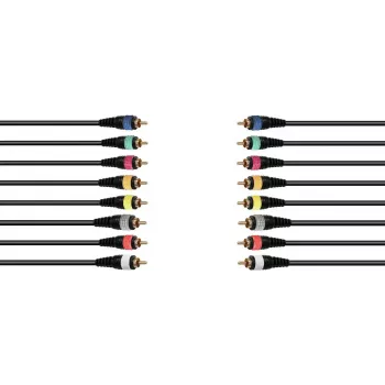 Audio gyvatė Omnitronic 8xCinch 15 m – daugiagyslis kabelis aštuonioms RCA jungtims